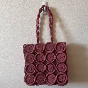 Madewell - Straw Catania Tote Bag - Mauve